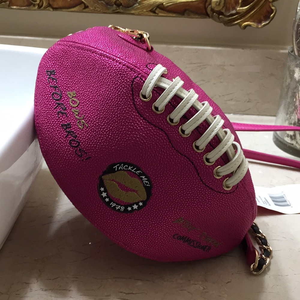 **SOLD**Betsey Johnson Football purse